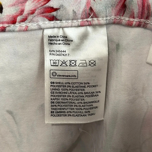 H&M Lightweight  Floral Trouser, Size 10 - Picture 9 of 10